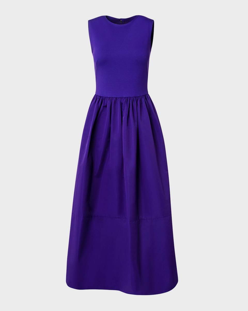 Mixed Media Midi Dress